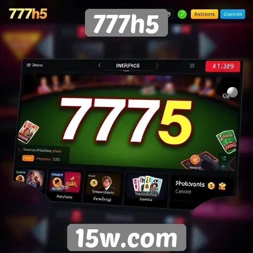 Análise da interface do usuário do 777h5
